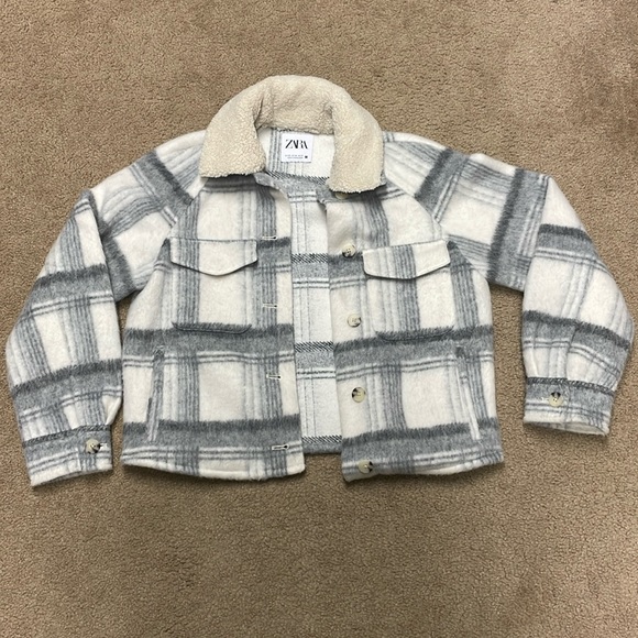 Zara women plaid jacket. XS - Picture 2 of 10